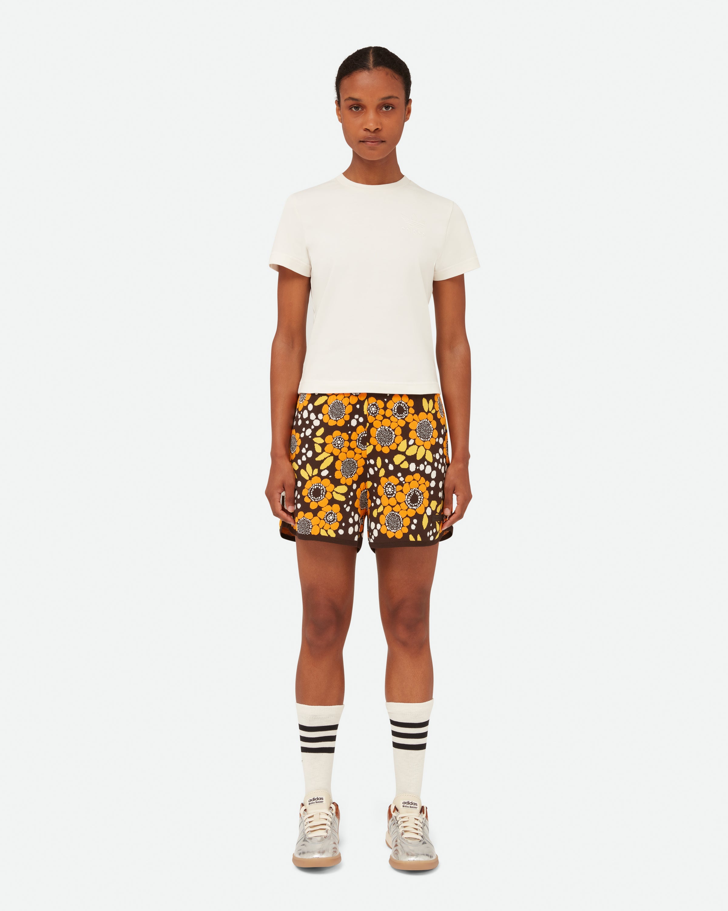 adidas adidas x Wales Bonner Floral Knit Shorts | Saks Fifth
