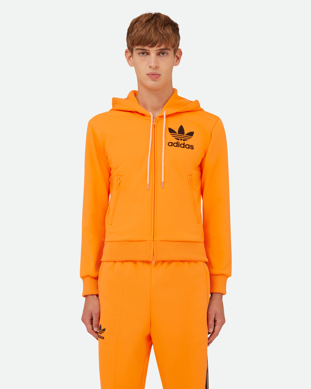 Orange tracksuit adidas deals