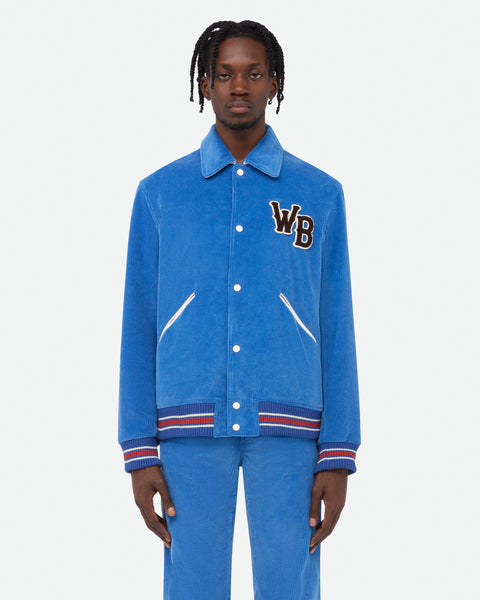 最安値WALES BONNER 23aw VARSITY JACKET WALES BONNER Logo-Appliquéd Shell Varsity Jacket for Men