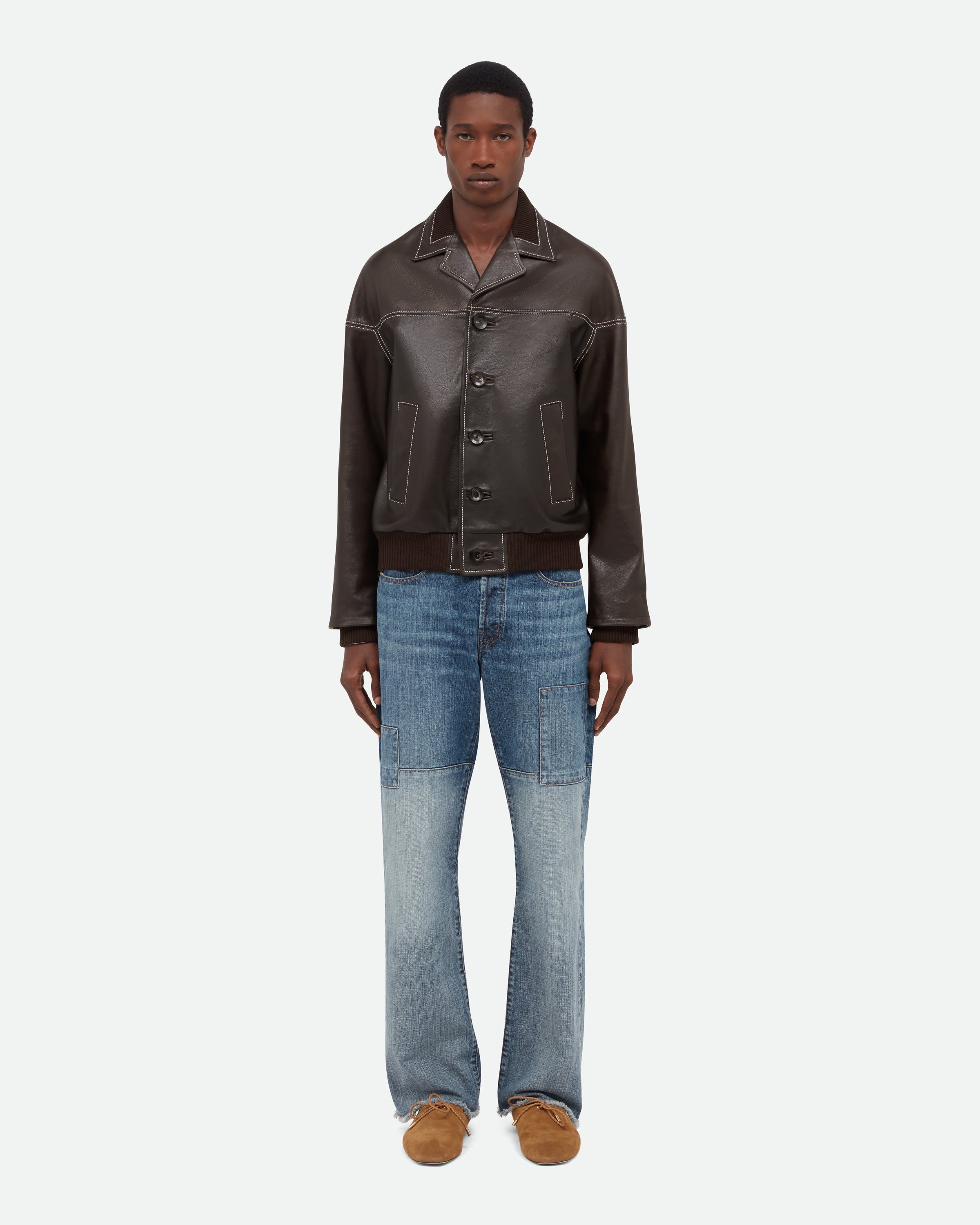 Time Leather Jacket Outerwear Wales Bonner