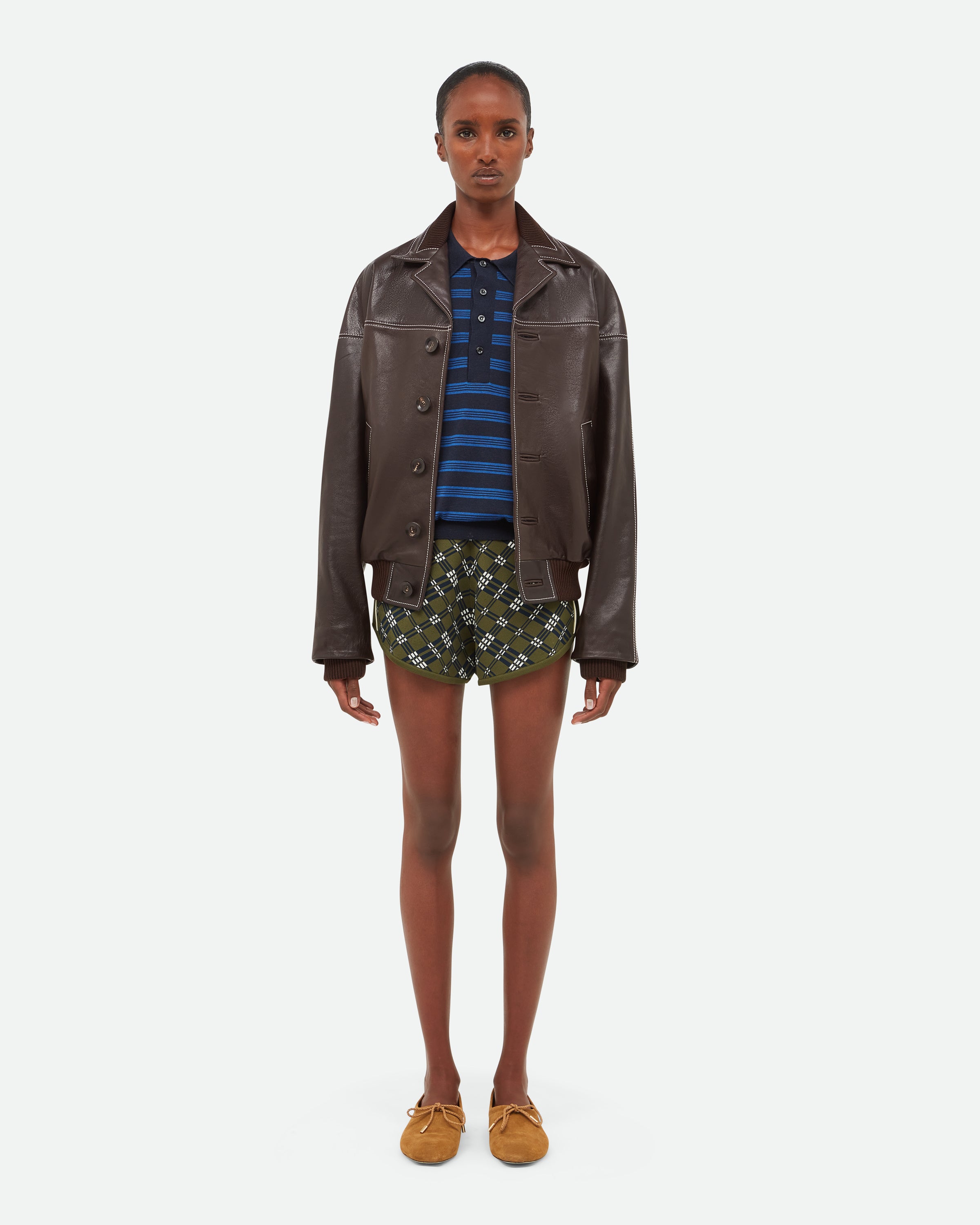 Time Leather Jacket – Wales Bonner