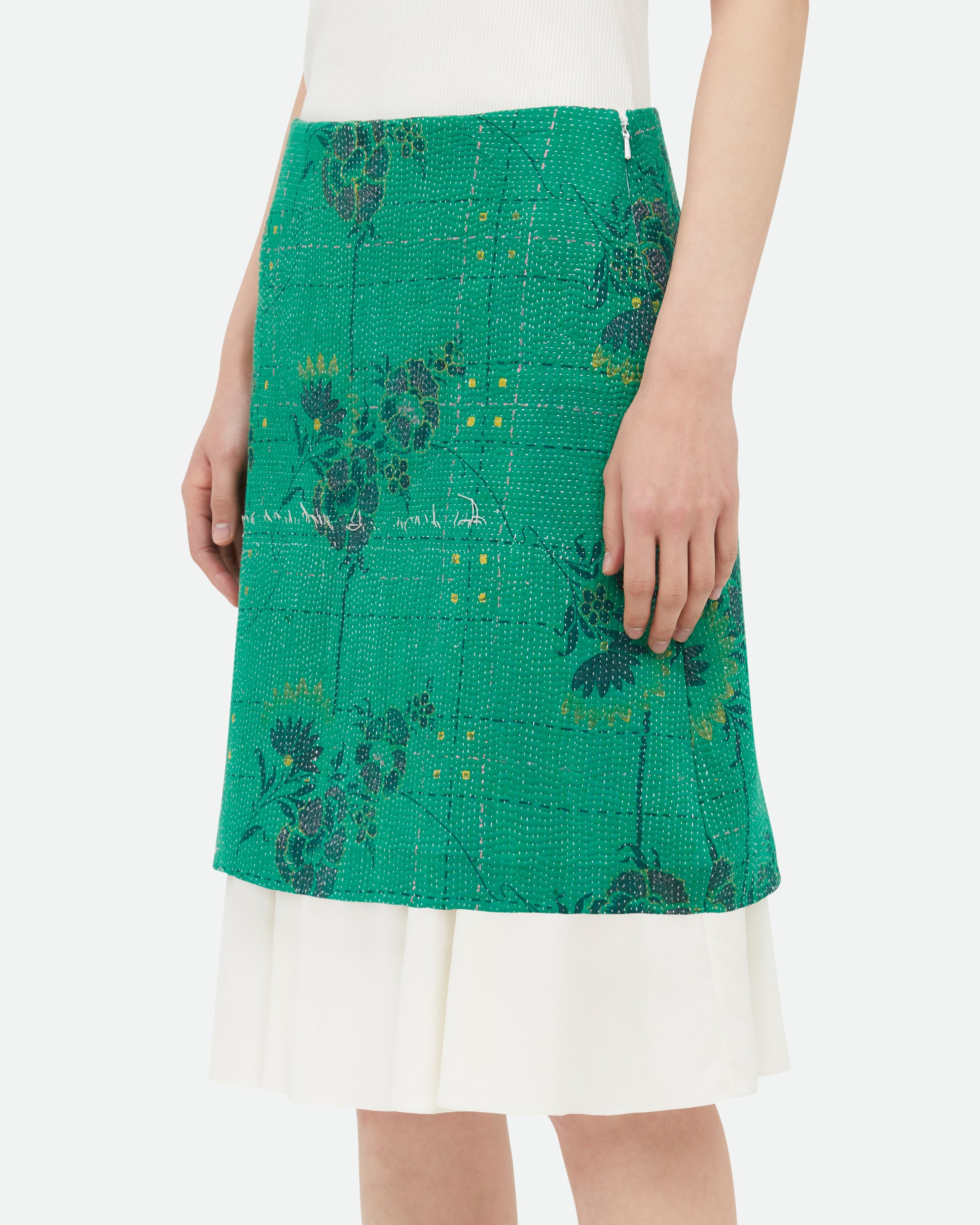 【関税込み】Wales Bonner グリーン Triumph ミディアムスカート Wales Bonner Triumph Skirt | italist