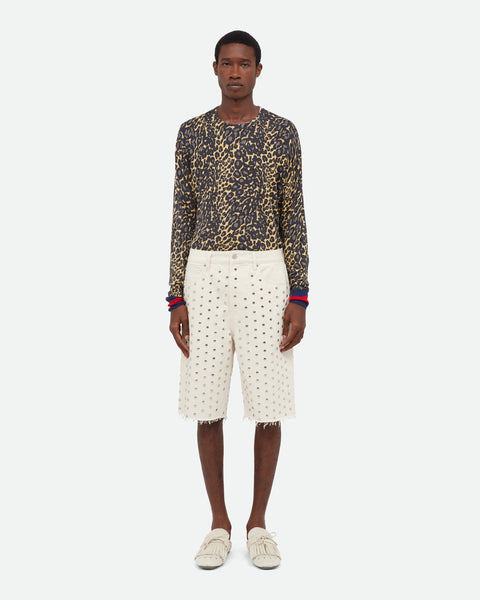 トップス Stussy x Wales Bonner Leopard Sweater Buy Stussy x Wales Bonner Leopard Sweater 'Golden' - 317019 GOLD