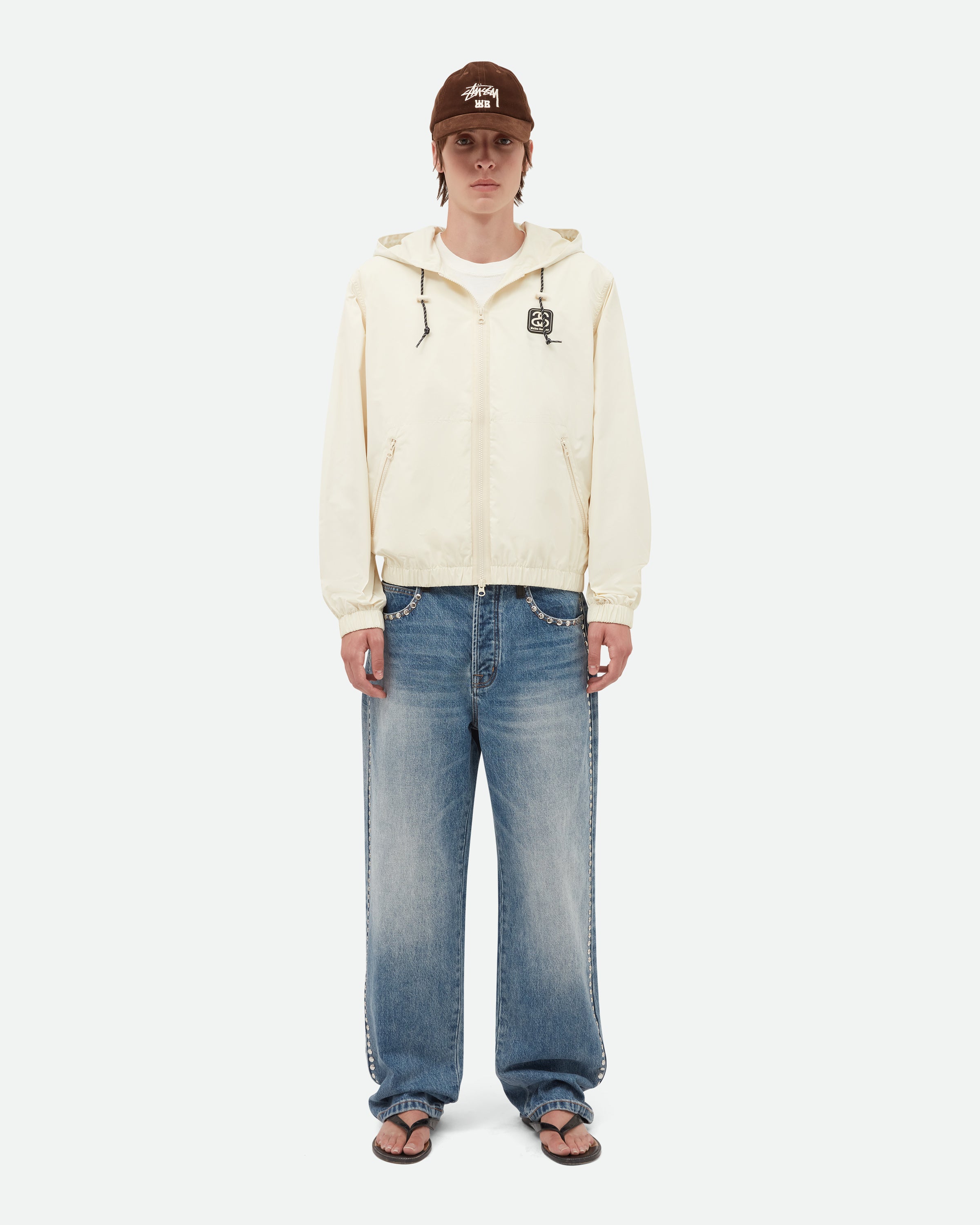 ジャケット・アウター Stussy x Wales Bonner Windbreaker \"Ivory Stussy x Wales Bonner Windbreaker Ivory Men's - FW25 - US