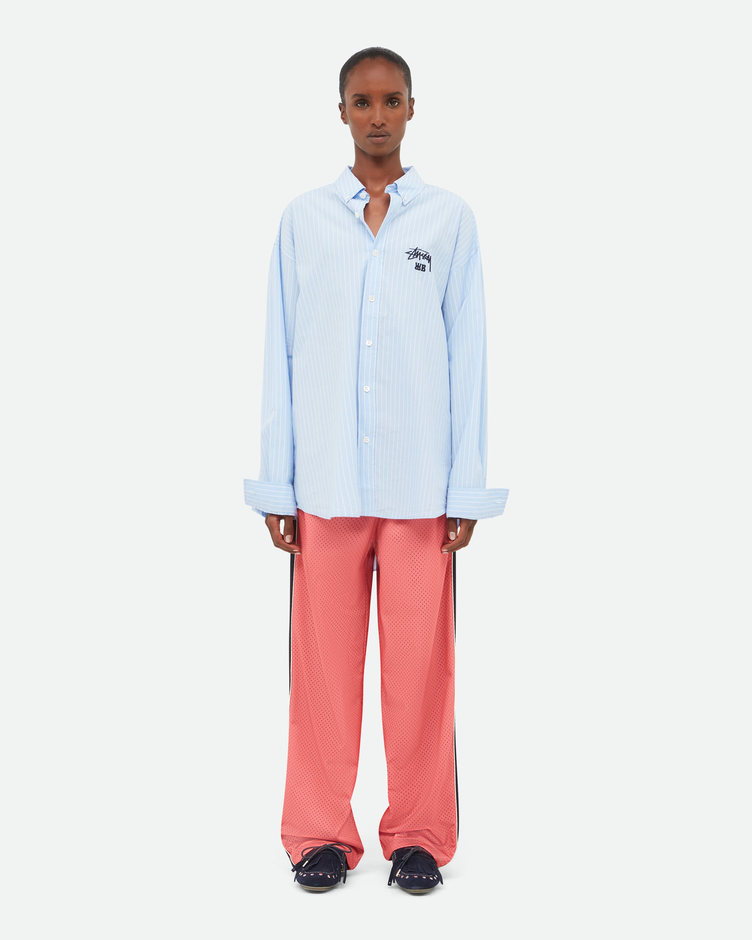 トップス Stussy WALES BONNER POPLIN SHIRT S Wales Bonner x Stüssy Poplin Shirt