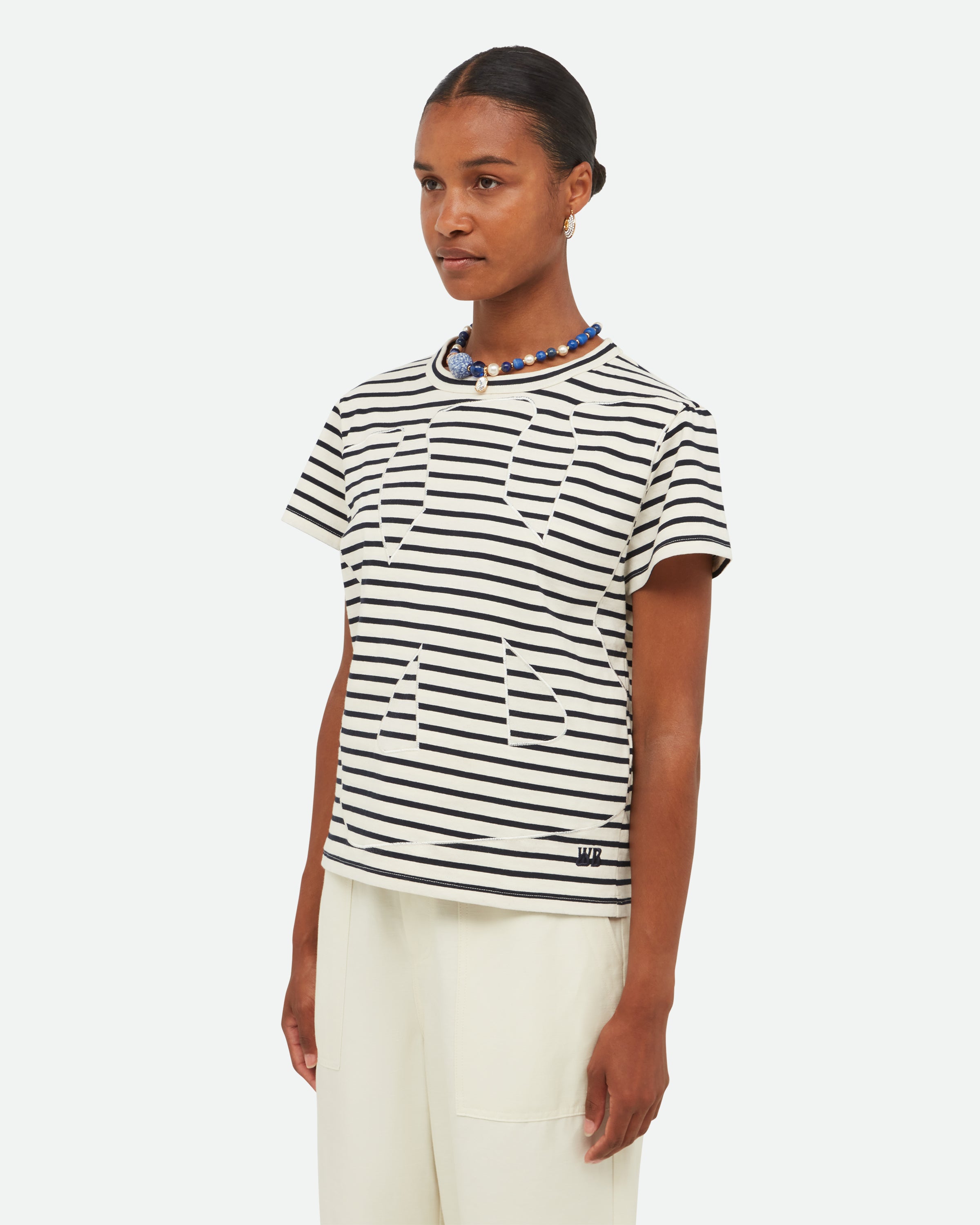 トップス Wales boner 26ss LONDON SHIRT Crown Cropped T-Shirt – Wales Bonner
