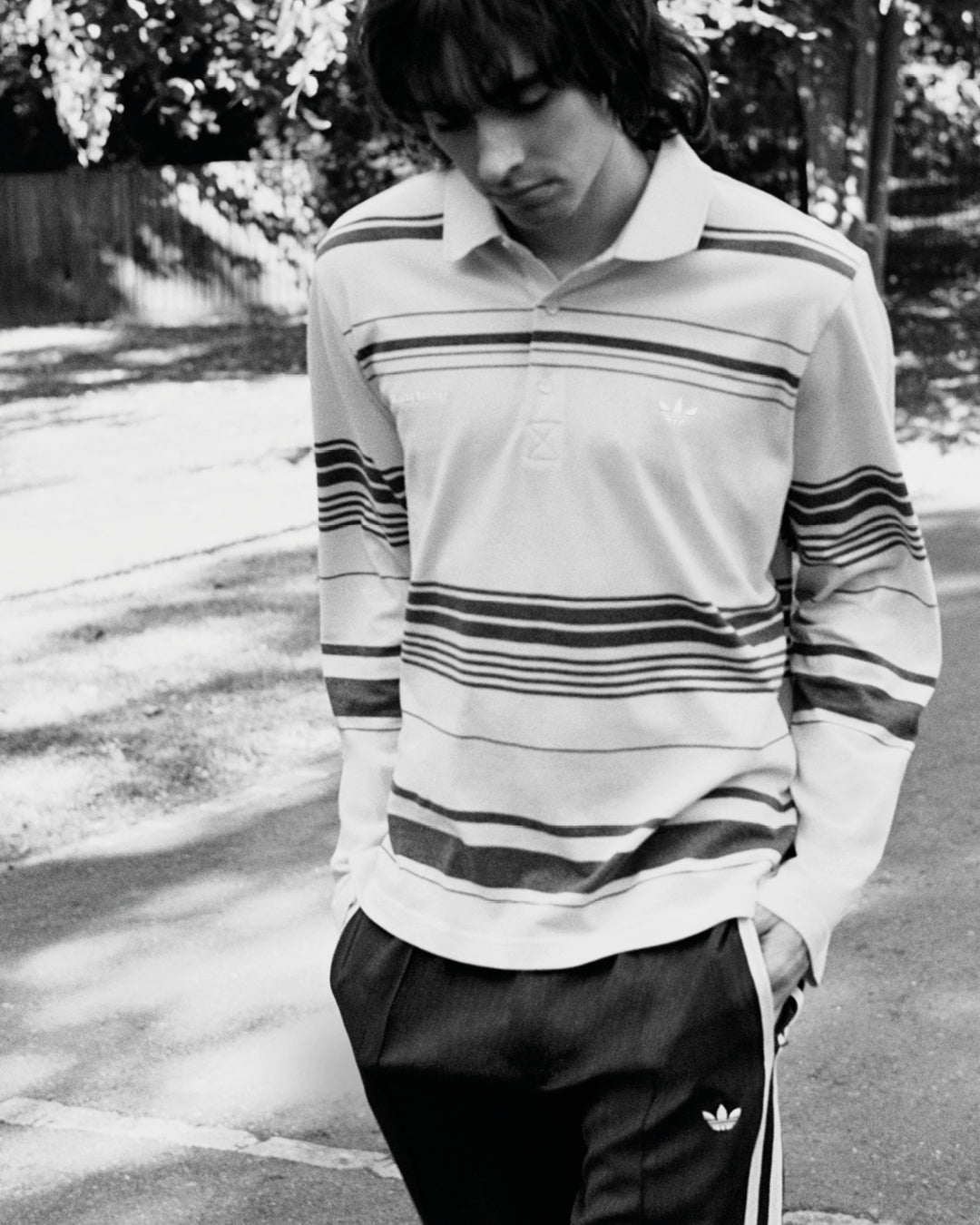 adidas Originals by Wales Bonner Knit Long Sleeve Polo