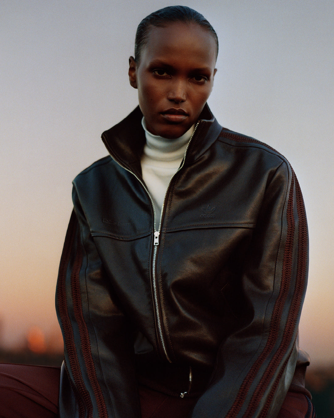 adidas Originals by Wales Bonner Leather Jacket